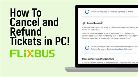 can flixbus tickets be refunded